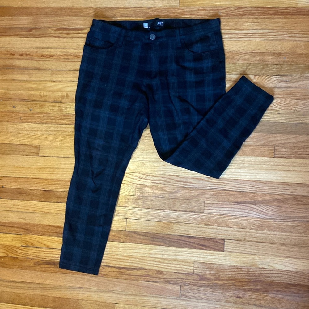 Kut From The Kloth Plaid Ankle Skinny
